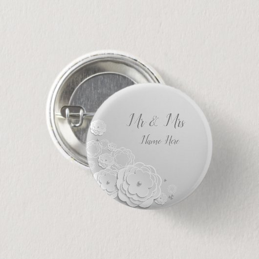 Gepersonaliseerd Al Wit Ronde Button 3,2 Cm (Voorkant /achterkant)