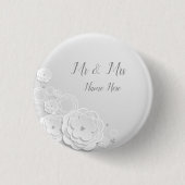 Gepersonaliseerd Al Wit Ronde Button 3,2 Cm (Voorkant)