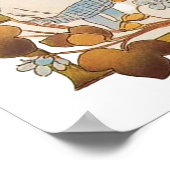 Gepersonaliseerd alfabet letter B Poster (Hoek)