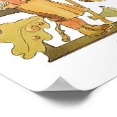 Gepersonaliseerd alfabet letter E Poster (Hoek)