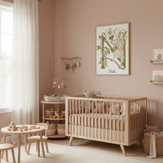 Gepersonaliseerd  alfabet letter N Poster