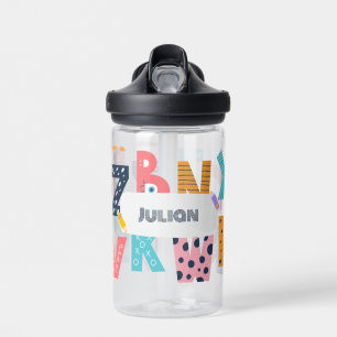 Gepersonaliseerd alfabet plezier - Terug naar scho Waterfles