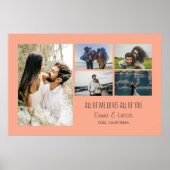 Gepersonaliseerd All of Me Loves All of You Foto Poster (Voorkant)