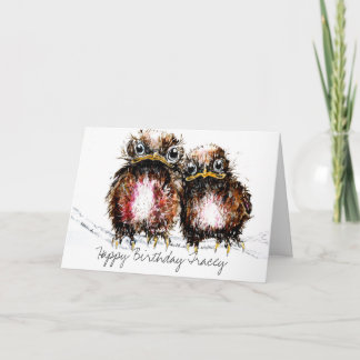 Gepersonaliseerd Alleen de twee van ons vogels Kaart