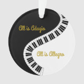 Gepersonaliseerd allen is Adagio, allen is Allegro Ornament (voorkant)