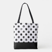 Gepersonaliseerd Allover Polka Dot Tas (Achterkant)