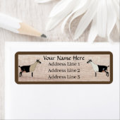Gepersonaliseerd Alpine Dairy Goat Address Label (Insitu)