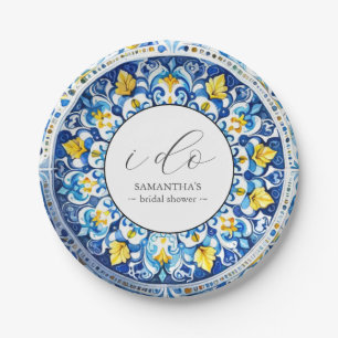 Gepersonaliseerd Amalfi Coast Vrijgezellenfeest Pa Papieren Bordje
