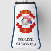 Gepersonaliseerd Amerikaans Patriot Golf Putter Ho Golfheadcover (Draai 90)