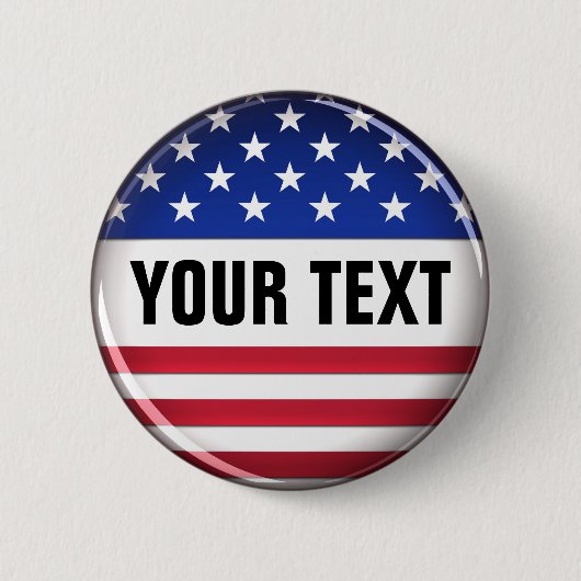 Gepersonaliseerd Amerikaanse Button (Voorkant)
