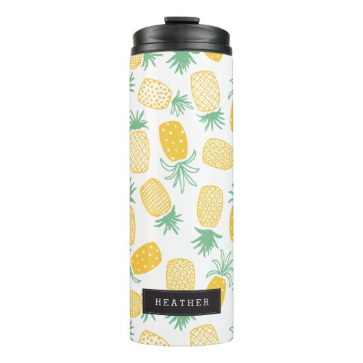 Gepersonaliseerd | ananas thermosbeker (Voorkant)