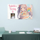 Gepersonaliseerd Anime Meisje Spandoek (Beurs)