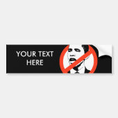 Gepersonaliseerd ANTI-OBAMA SLOGAN Bumpersticker (Voorkant)