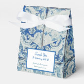 Gepersonaliseerd Antiek Portugees Tile Patroon Bedankdoosjes (Voorkant Zijde)