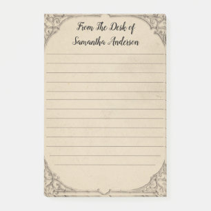 Gepersonaliseerd Antiek Vervuild Vintage Persoonli Post-it® Notes
