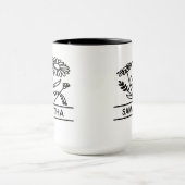 Gepersonaliseerd April Geboorte Maand Bloem Moeder Mok (Midden)