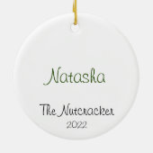 Gepersonaliseerd Arabisch keepomwille keramisch ve Keramisch Ornament (Achterkant)