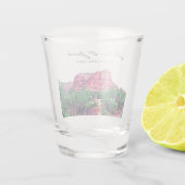 Gepersonaliseerd Arizona Geschilderd gebergte Shot Glas (Achterkant)
