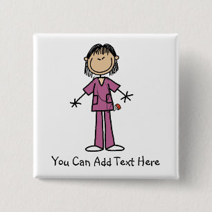 Gepersonaliseerd Aziatische stekker Afbeelding Ver Vierkante Button 5,1 Cm