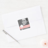 Gepersonaliseerd Baby Birds Baby shower is gunstig Vierkante Sticker (Envelop)