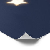 Gepersonaliseerd Baby Elephant Vist 4 sterren Post Poster (Hoek)