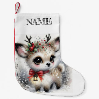 Gepersonaliseerd Baby hert Kleine Kerstsok