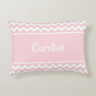 Gepersonaliseerd Baby kussen - Pastel Blush Roze W