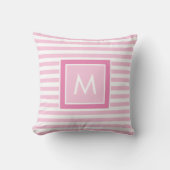 Gepersonaliseerd baby-monogram kussen (Voorkant)
