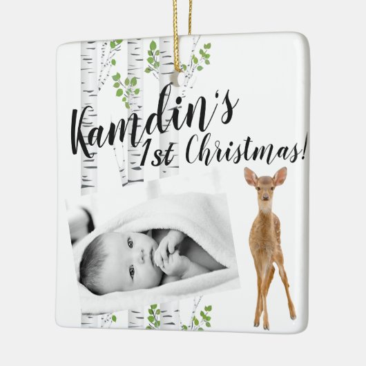 Gepersonaliseerd Baby Ornament Herten Doe Buck Woo (Links)