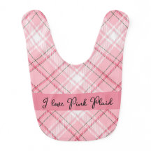 Gepersonaliseerd Baby Pink Plaid