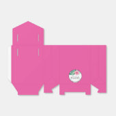 Gepersonaliseerd Baby shower Favor Boxes Fuchsia Bedankdoosjes (Uitgevouwen)