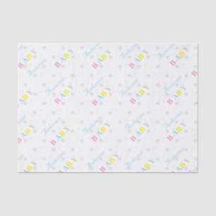 gepersonaliseerd Baby shower tissuepapier