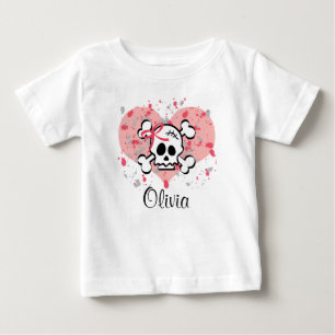 Gepersonaliseerd Baby T-shirt Roze romp