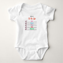 Gepersonaliseerd Baby's to do list