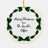 GEPERSONALISEERD BACK-races zijn kerstversiering Keramisch Ornament (Achterkant)