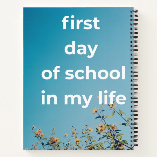 Gepersonaliseerd Back to School Notitieboek - Scha (Achterkant)