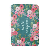 Gepersonaliseerd badmat Hallo Prachtig (Voorkant Verticaal)