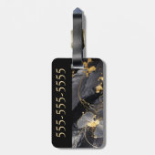 Gepersonaliseerd bagage label (Achterkant verticaal)