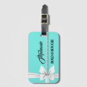 Gepersonaliseerd Bagagelabel Aqua Bold & Bougie Gi (Voorkant (verticaal))