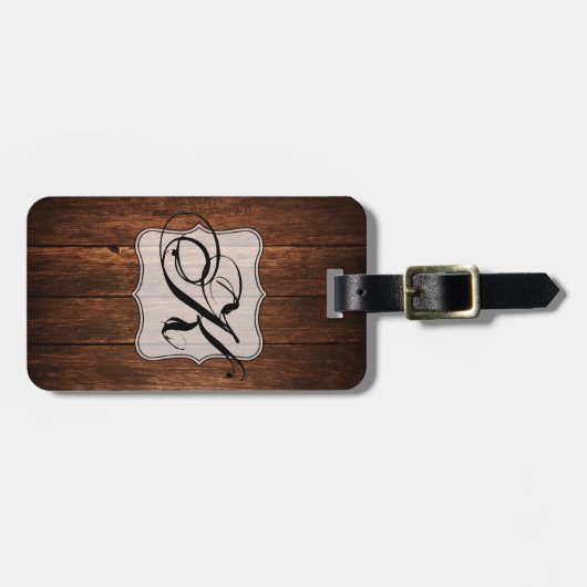 Gepersonaliseerd Bagagelabel Barn Wood Land Rustin (Voorkant horizontaal)