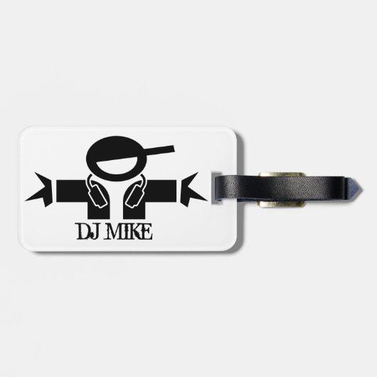 Gepersonaliseerd bagagelabel | DJ Gear (Achterkant horizontaal)
