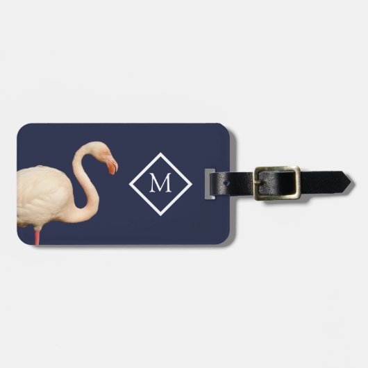 Gepersonaliseerd Bagagelabel Flamingo (Voorkant horizontaal)