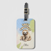 GEPERSONALISEERD BAGAGELABEL (SLOTH) (Voorkant (verticaal))