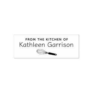 Gepersonaliseerd bakken en koken met garde zelfinktende stempel