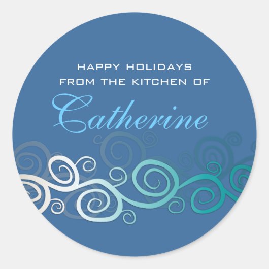 Gepersonaliseerd bakken, Jam, Cookie Ronde Sticker (Voorkant)