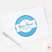 Gepersonaliseerd bakkerijlabel ronde sticker (Envelop)