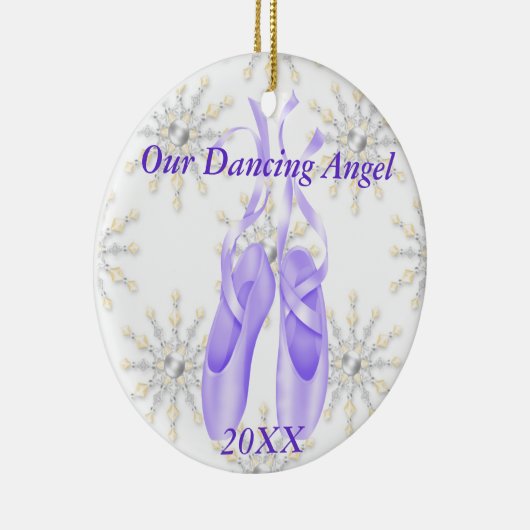 Gepersonaliseerd Ballet/Dansend Ornament 2012 (Rechts)