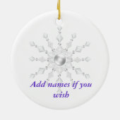 Gepersonaliseerd Ballet/Dansend Ornament 2012 (Achterkant)