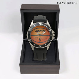 Gepersonaliseerd basketbal Mannen Horloge