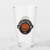 Gepersonaliseerd Basketball-thema Glas (Achterkant)